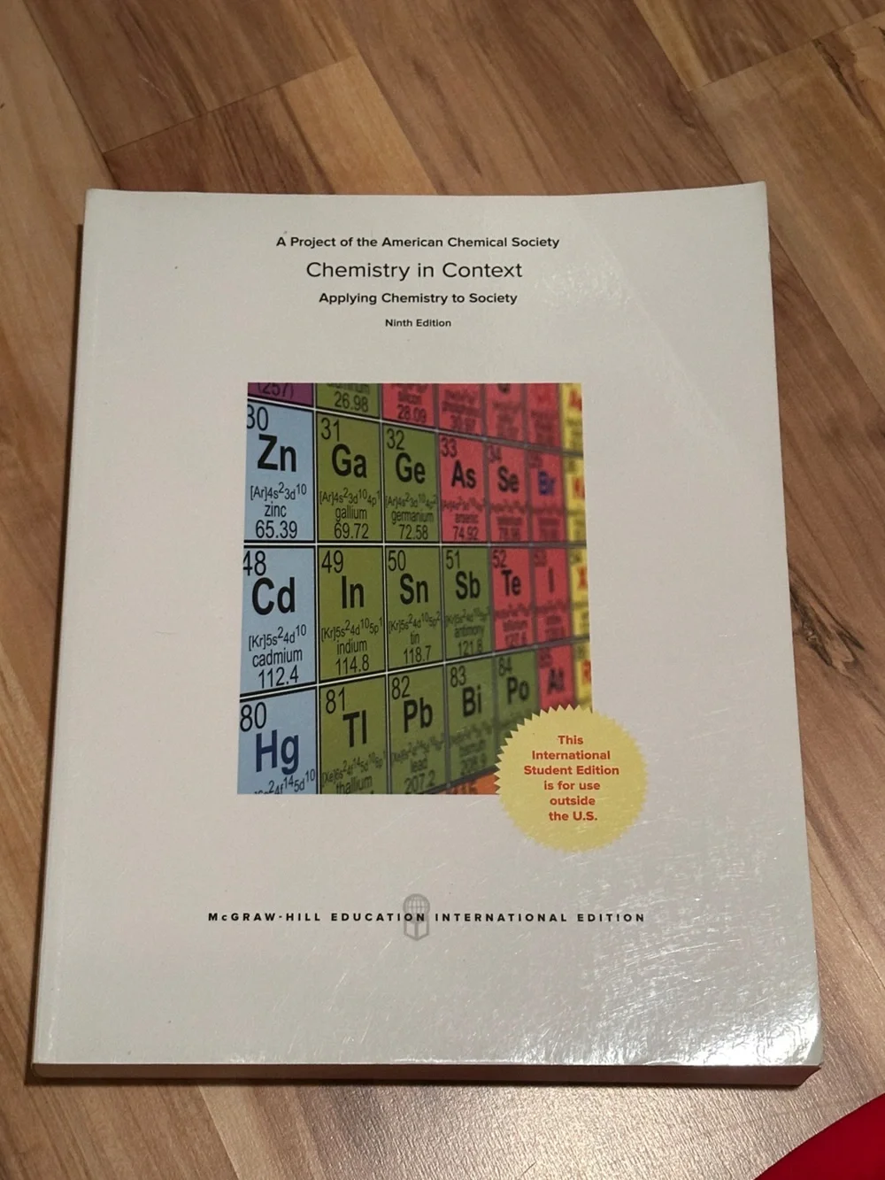 Chemistry in Context Hardcover Textbook - White